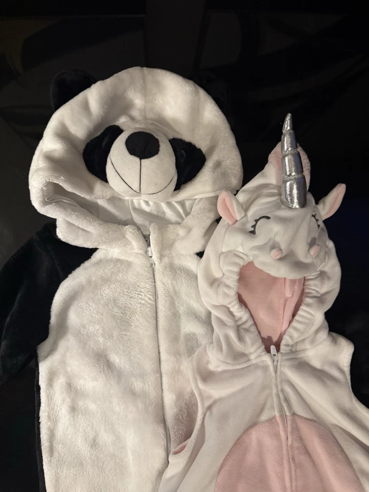 Costumes for Infant/Toddler Unisex 2 Pack Panda & Unicorn - Image 3 of 4