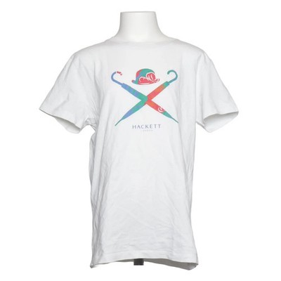 Hackett, T-shirt, Größe: 152, Weiß/Mehrfarbig, Baumwolle, Print, Jungen #3Ly
