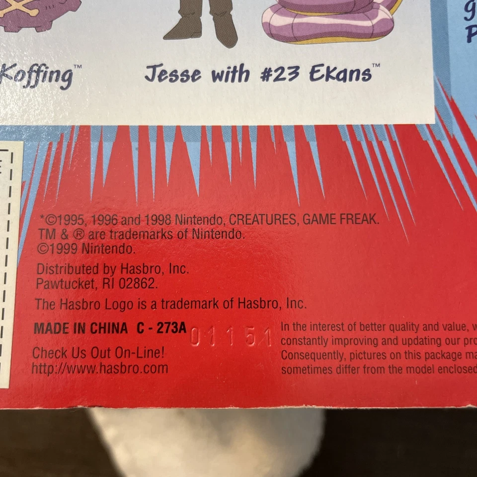 Figura de acción Hasbro Pokemon Trainers Jesse, Meowth & Poke Ball #52 NUEVA 1998 Foto 4 de 4