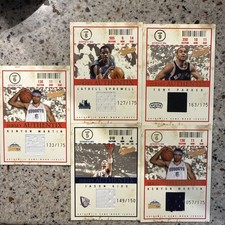 5 Jersey Patch NBA Game Used Fleer 04-05 4 Numbered To 175,, Kidd Is /150