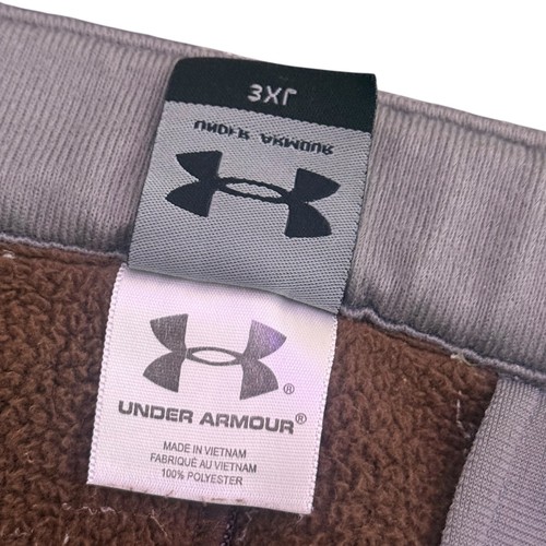 Under Armour Camo Hunting Pants Men's 3XL Fleece Lined Outdoor Ankle Zip - Picture 8 of 12