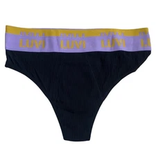 NEW LUVI Bamboo Reusable High Rise Thong Underwear XL Incontinence Period Pstptm