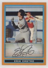 2009 Bowman Draft Prospects Chrome Orange Refractor 5/25 Erik Castro #BDPP28 6i1