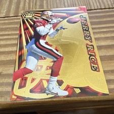 PACIFIC DYNAGON PRISM JERRY RICE #130 SAN FRANCISCO 49ERS FOOTBALL CARD