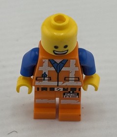 Lego Emmet Piece Resistance Minifigure Lego Movie 70810 No Hair.