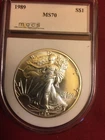 1989 American Silver Eagle.... MS70 Brilliant Uncirculated