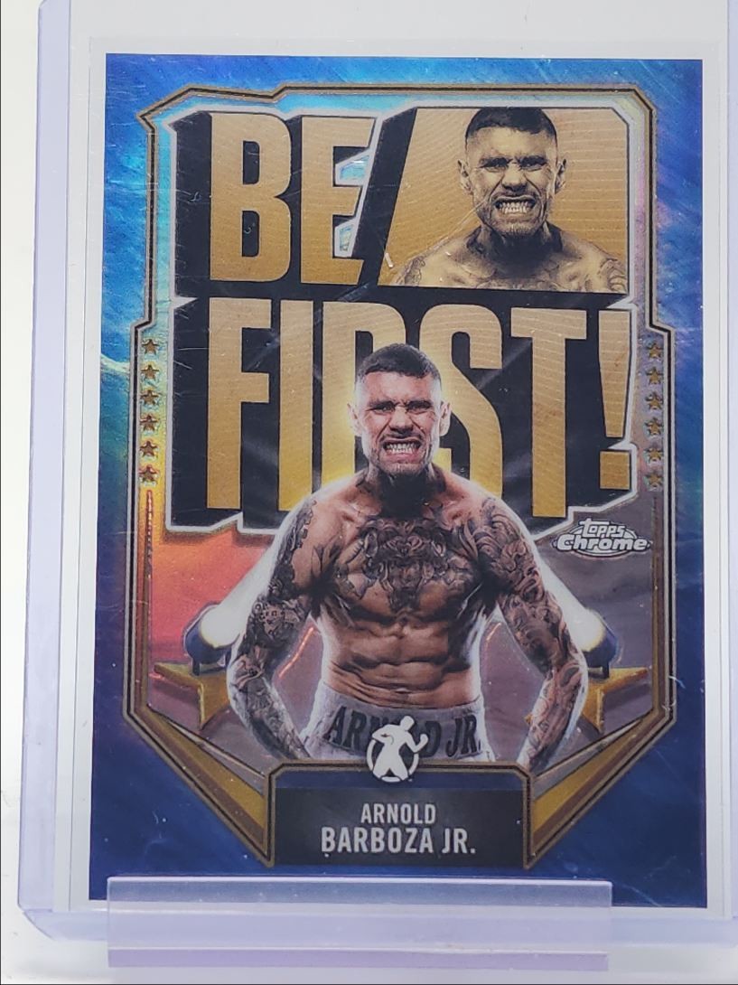 ARNOLD BARBOZA JR. 2024 TOPPS CHROME BOXING BE FIRST ROOKIE SP Q2620