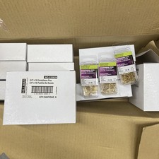 Lot Of 60 Packs 1.5oz Packs Brassplated Escutcheon Pins 3/4" X 16ga 53262
