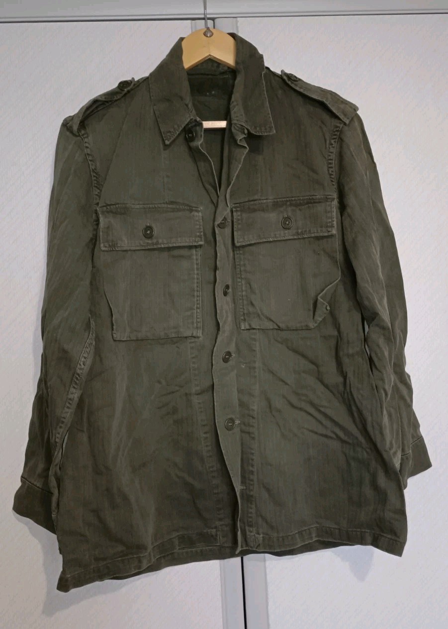 Vintage Dutch Army HBT Shirt , Us Hbt Style 
