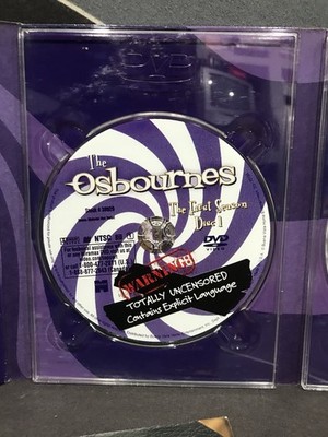 The Osbournes Season 1 DVD 2-Disc Set Uncensored With Insert And