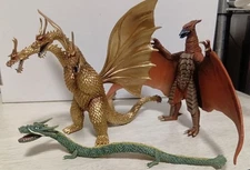 Toho Kaiju Collection King Ghidorah Rodan Manda Set Assembled Figures