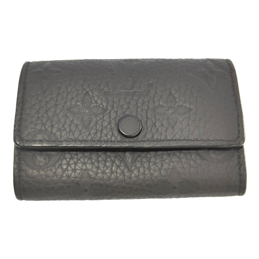 LOUIS VUITTON Monogram Empreinte Multicles Key Holder M64421 Black