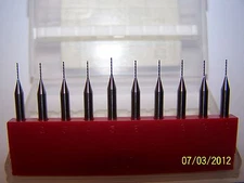 (10) .0175 NEW MICRO CARBIDE DRILLS SD40 0175