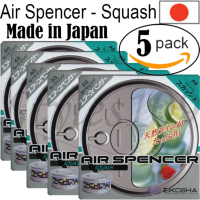 A9 SQUASH AS CARTRIDGE AIR SPENCER AIR FRESHENER EIKOSHA CS-X3 JDM - 5 Pack