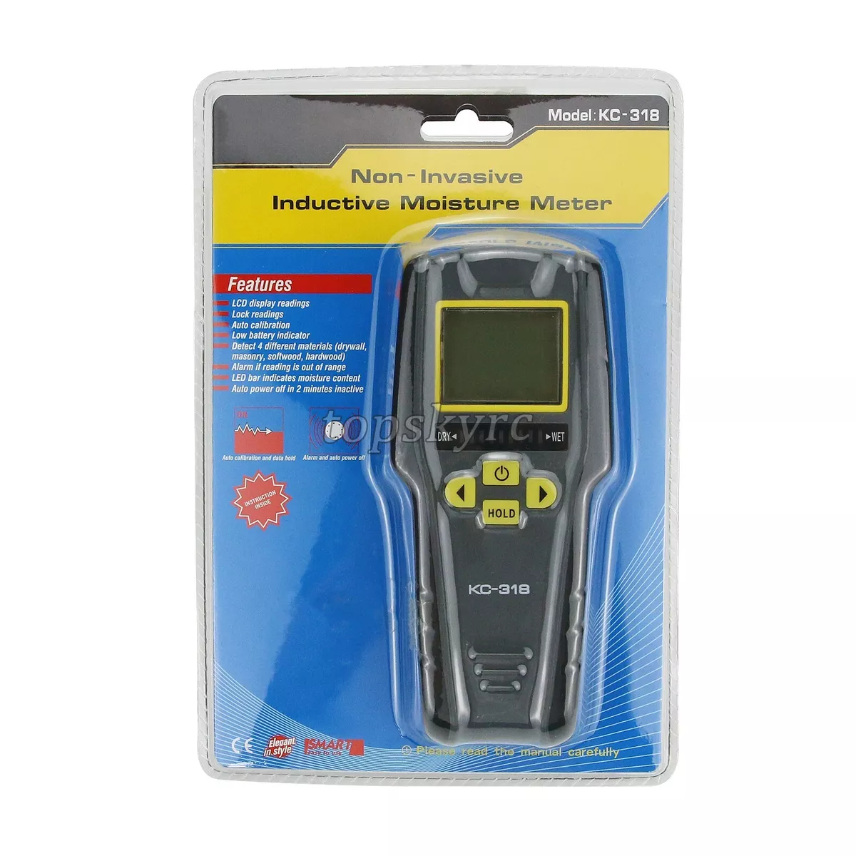 General pinless moisture meter outlet
