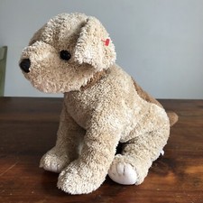 Ty Classic TOFFEE Brown Dog 12" Plush Floppy 1999 Retired Beans 99