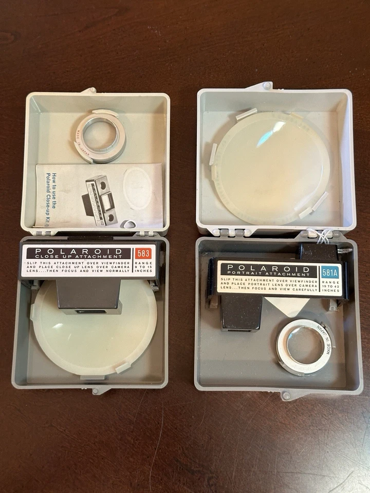 Kit de retrato Polaroid vintage #581A y accesorio de primer plano Polaroid #583 paquete Foto 3 de 4