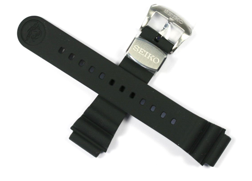SEIKO PROSPEX 20MM SILICON WATCH STRAP DIVERS BLACK SRPD271 4R36-07B0 & OTHERS