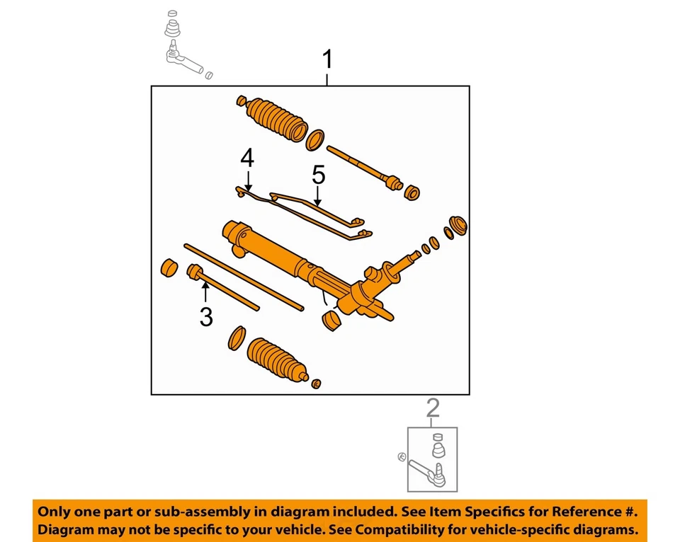 Used Rack and Pinion Assembly fits: 2010 Gmc Canyon Power Rack and Pinion 4x2 in Foto 3 de 4