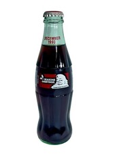 Vintage Coca-Cola Bottle Commemorative 1993 Christmas Unopened Santa Claus