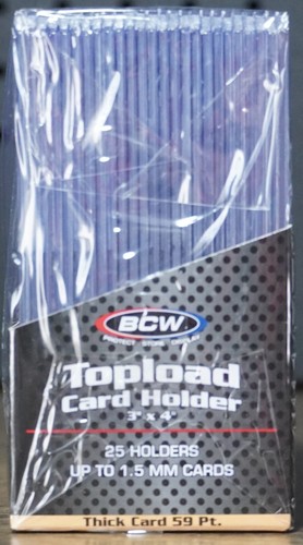 (25) Thick Card 3x4" Toploader Card Holders (59 Pt. Thickness) BCW NEW - Picture 3 of 4