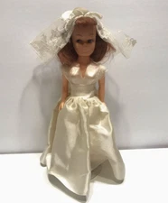 VINTAGE Bride Red Head Doll 8" Tall-Standard Doll Co.