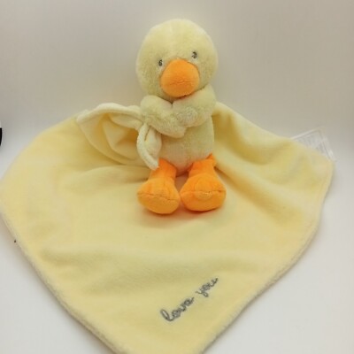 Carters Love You Ente gelb 11'' Doudou Decke 7'' Ente Maschinenwäsche