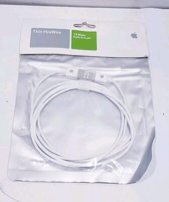 OEM Apple Thin FireWire Cable 6 pin to 6 pin - 1.8 Meter 