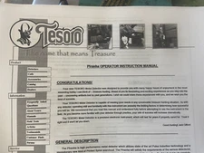 TESORO PIRAHNA METAL DETECTOR OPERATOR OPERATING INSTRUCTION MANUAL