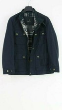 Feraud Women's Navy Cotton Zipped Front Thin Coat Casual Jacket Uk 12 40