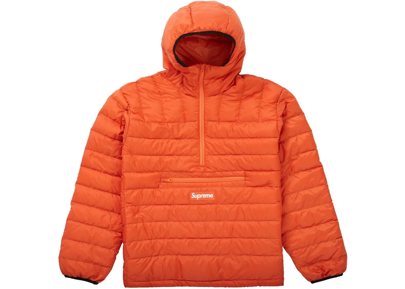 Pull à capuche demi zippé Supreme FW21 Orange Jacket Micro