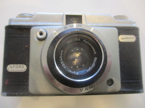 Fotocamera Ilford Sportsman Vario - obiettivo Dacora 45 mm - custodia originale + un misuratore di luce - Foto 2 di 16