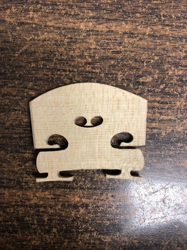 Violin Adjustable Bridge De Jacques 1/2 Size High Brand New - Picture 4 of 4