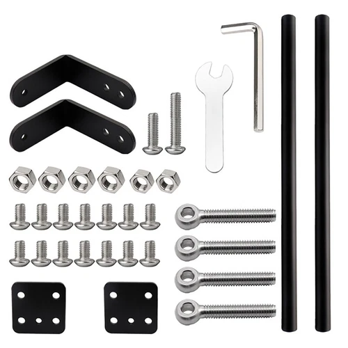 Upgrade 3D Printer Supporting Pull Rod Kit Aluminum Tie Rod Set for Ender-3/ 3S