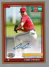 2021 Topps Pro Debut Autographs Gold #PD170 Cade Cavalli 2/50