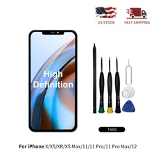 For iPhone X XR Max 11 11 Pro MAX 12 LCD Display Touch Screen Replacement /Tools