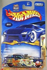 2003 Hot Wheels 97 Crazed Clowns 3/5 NASH METROPOLITAN Dark Blue w/Red 5 Spokes