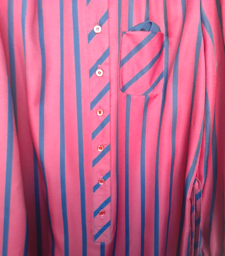 SCHRADER SPORT Shirt Dress Women Sz 10P Red Blue Stripe Vintage Made USA NWT - Picture 3 of 7