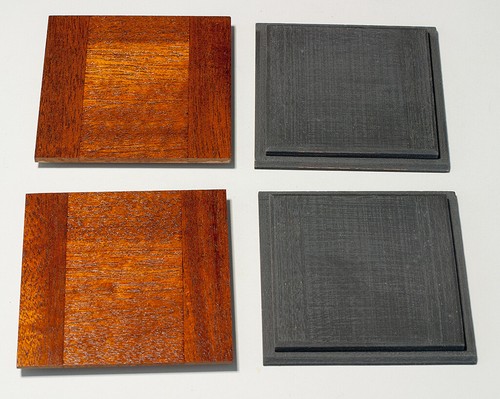 1 LENS BOARD 87.5x87.5mm for CENTURY VIEW ca 1902 Camera 5 x7" made of Mahogany - Picture 3 of 3