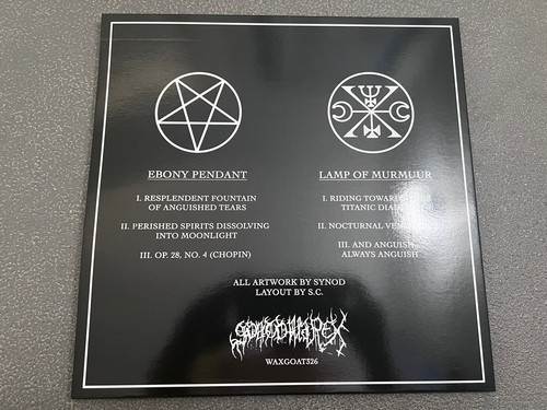Ebony Pendant Lamp of Murmuur Plenilunar Requiems Test Pressing LP NEW Kommodus - Picture 2 of 4