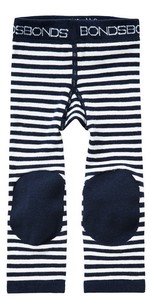 Bonds Leggings Black and White Stripe