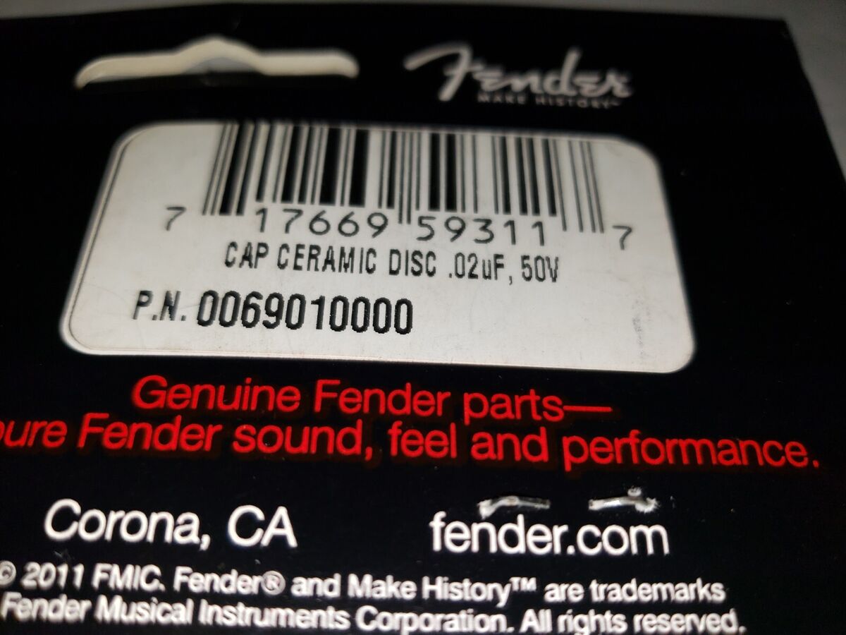006-9010-000 Genuine Fender .02mfd Guitar & Bass Tone