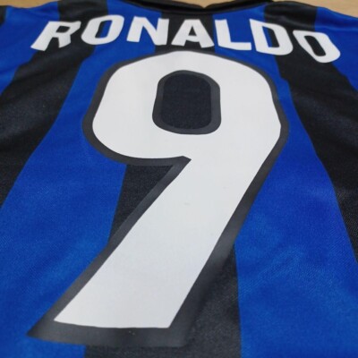 Ronaldo 9 XL INTER MILAN 1998 1999 Home Jerseys Maglia Shirt