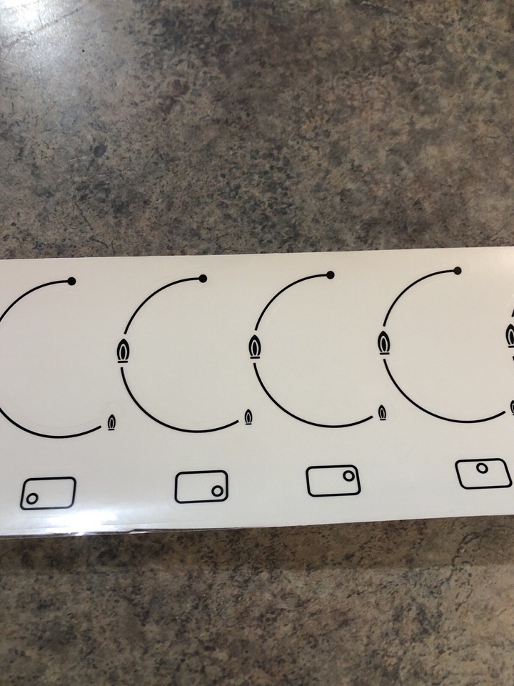 Miele gas cooktop panel print decal stickers Logo. . eBay