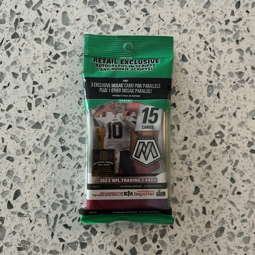 2022 Panini Mosaic NFL Football 15 Cards Cello Fat Pack Neu Factory Sealed - Bild 1 von 4
