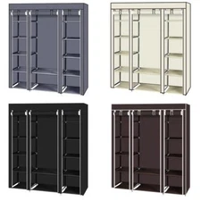 69" Home Apartment Portable Closet Wardrobe Clothes Storage Space Organizer Rack