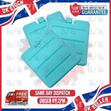 3 MINI ICE BLOCKS BRICK PACK SET FREEZER COOLER BAG LUNCH BOX TRAVEL PICNIC