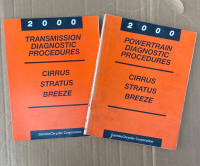 2 Books! 2000 Chrysler Cirrus Stratus Breeze Transmission Powertrain Manuals