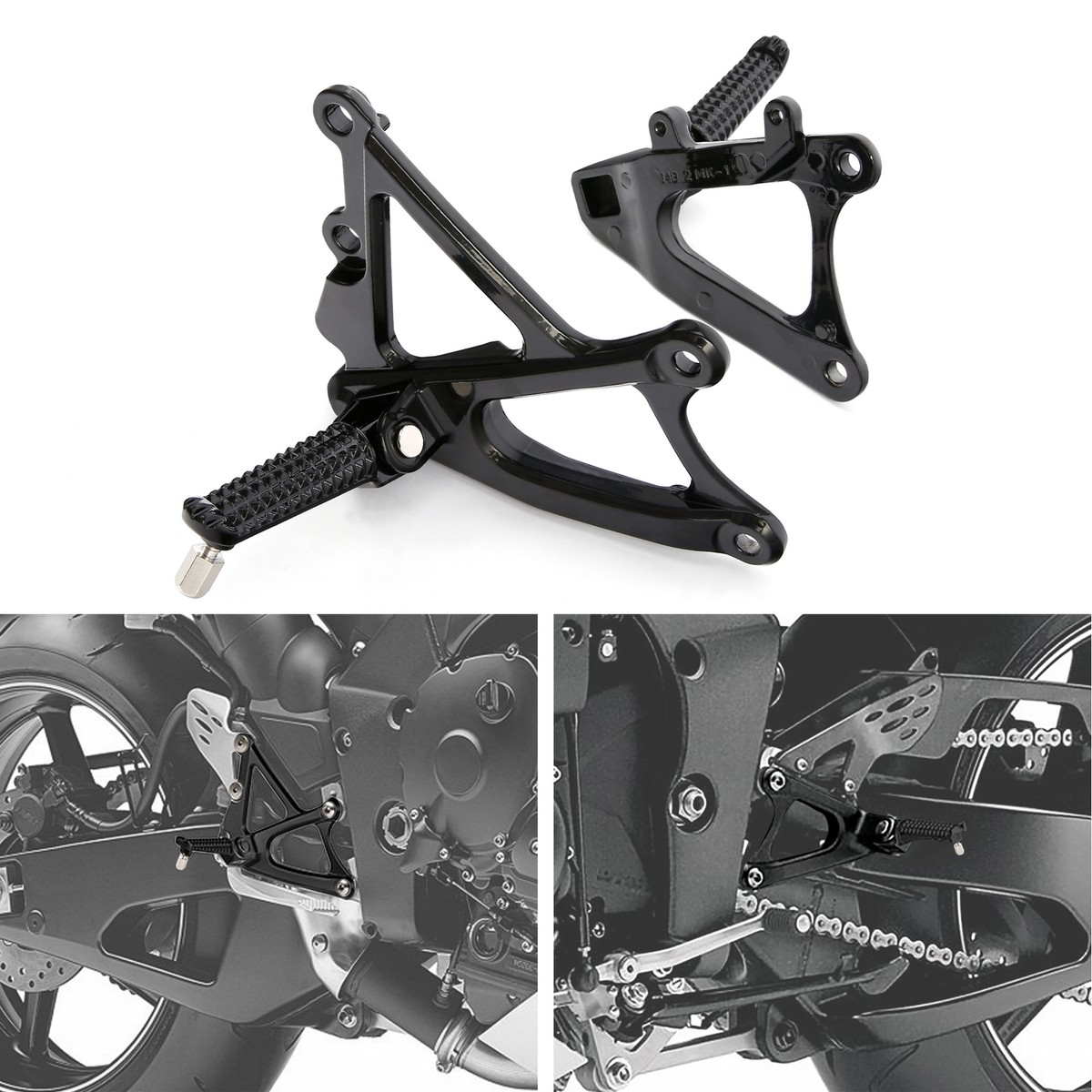 yuu Front Footrest Foot Pegs Bracket Fit For Yamaha YZF-R1 YZFR1