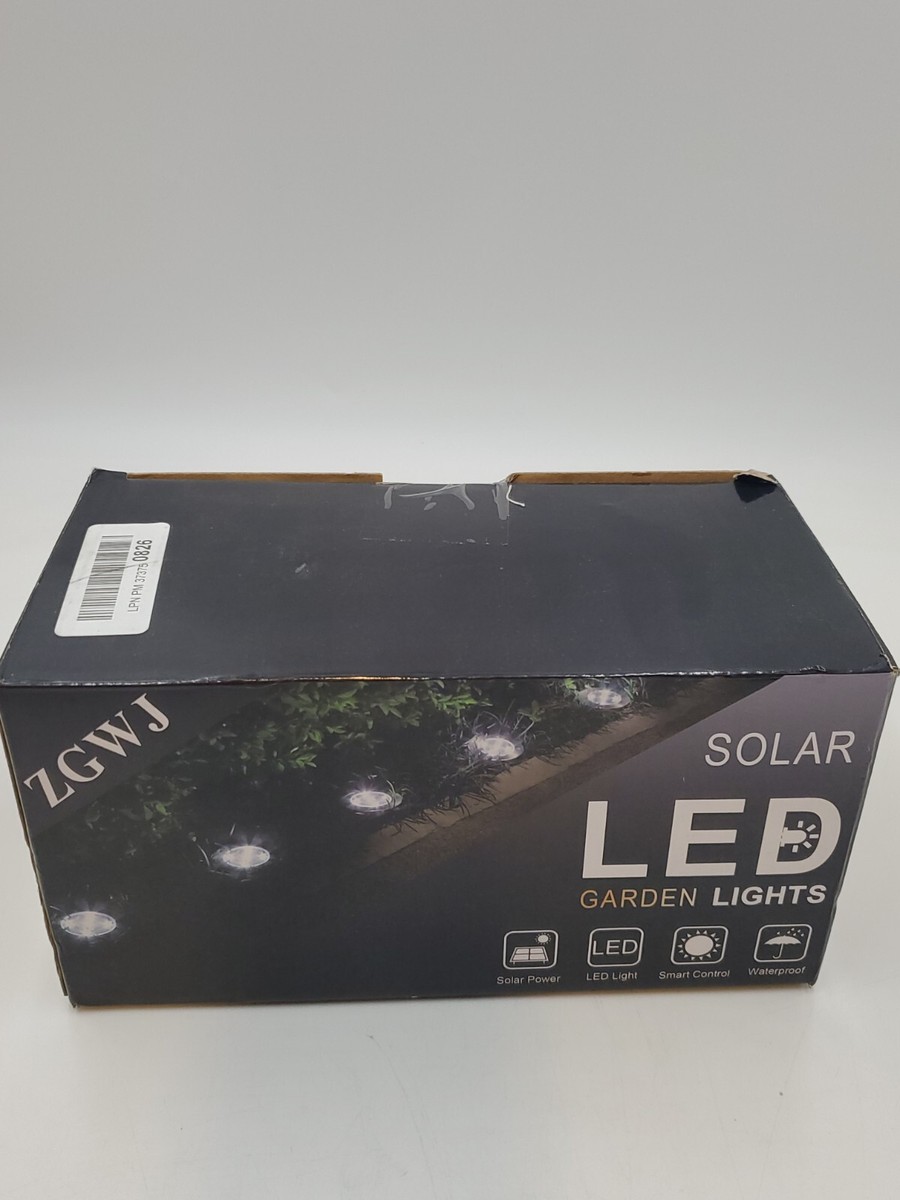 ZGWJ Solar Ground Lights,8 LED Solar Garden Lights Disk Lights 